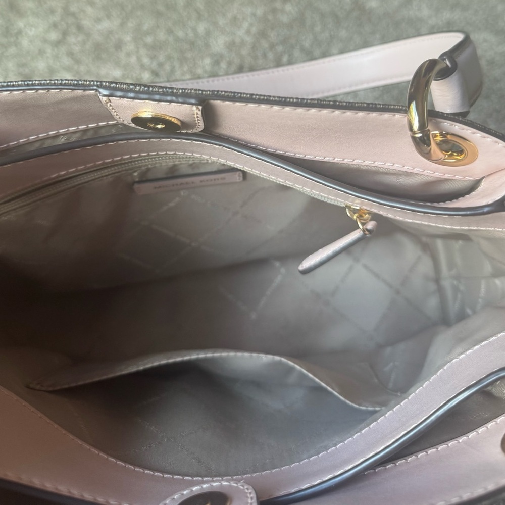 Michael Kors Pink and Brown Monogram Tote - Picture 5 of 5